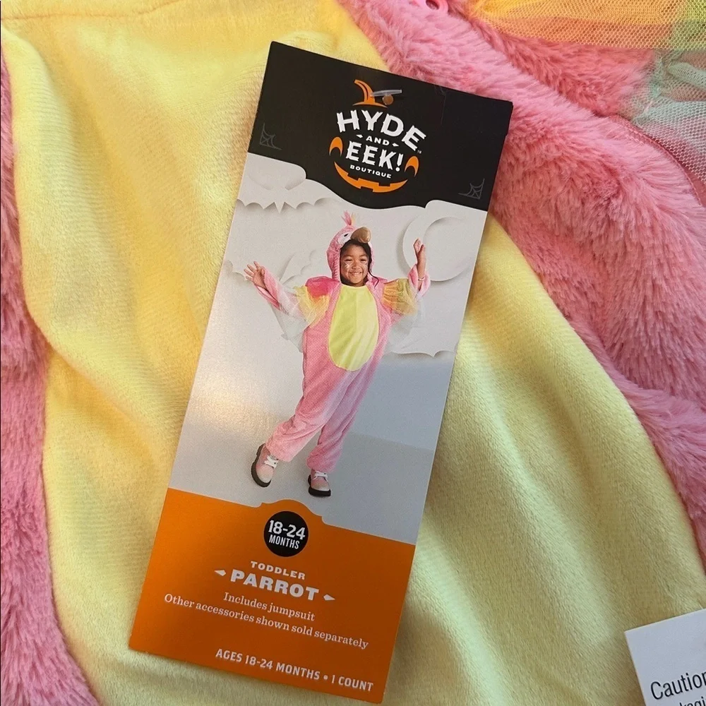 NWT Hyde & EEK! Toddler Parrot Bird Halloween Costume Jumpsuit Sz 18-24M